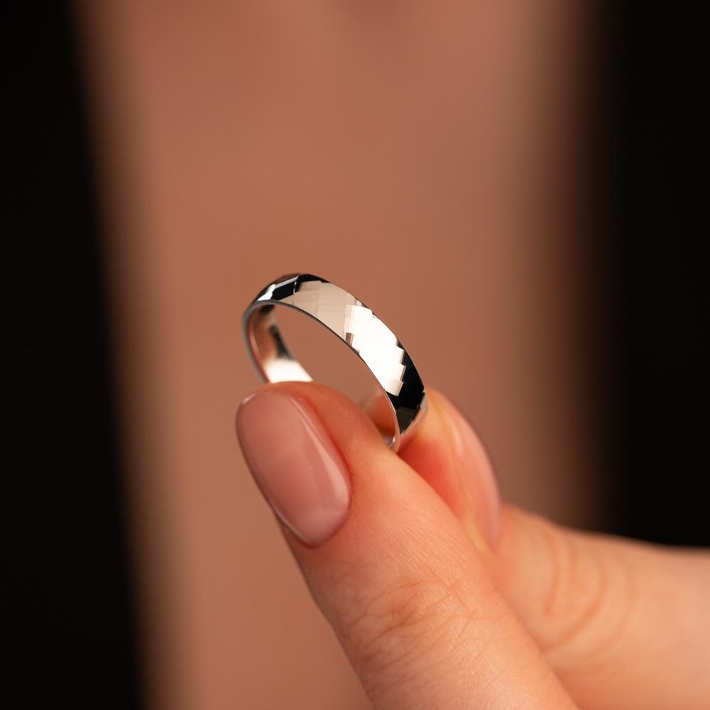 Обручальное кольцо из белого золота 510-000-1011