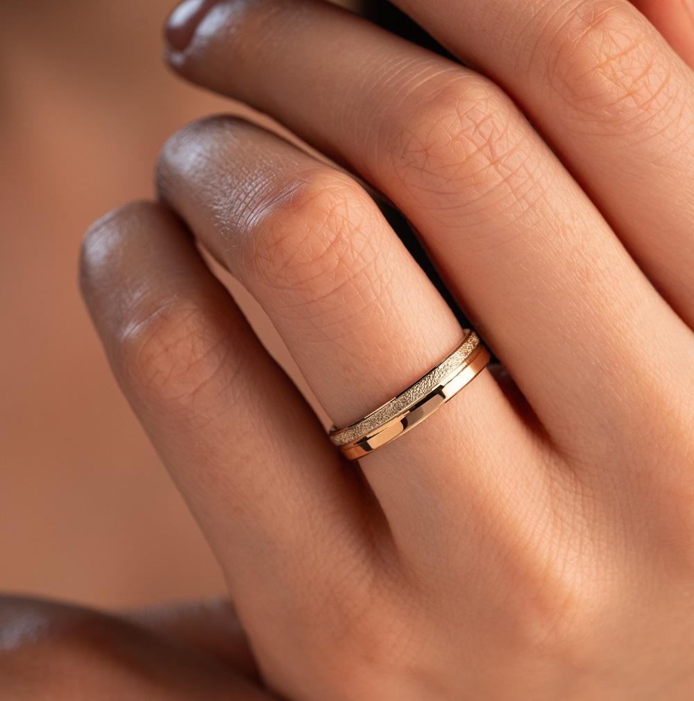 Обручальное кольцо из золота (синтеринг) 430-000-722