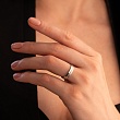 Обручальное кольцо из белого золота 210-000-395