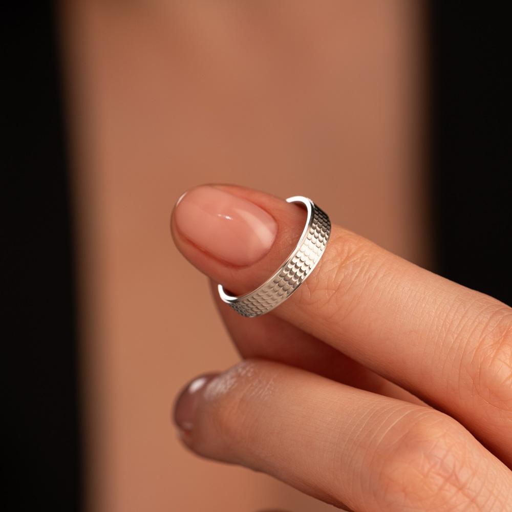 Обручальное кольцо из белого золота 510-000-1012