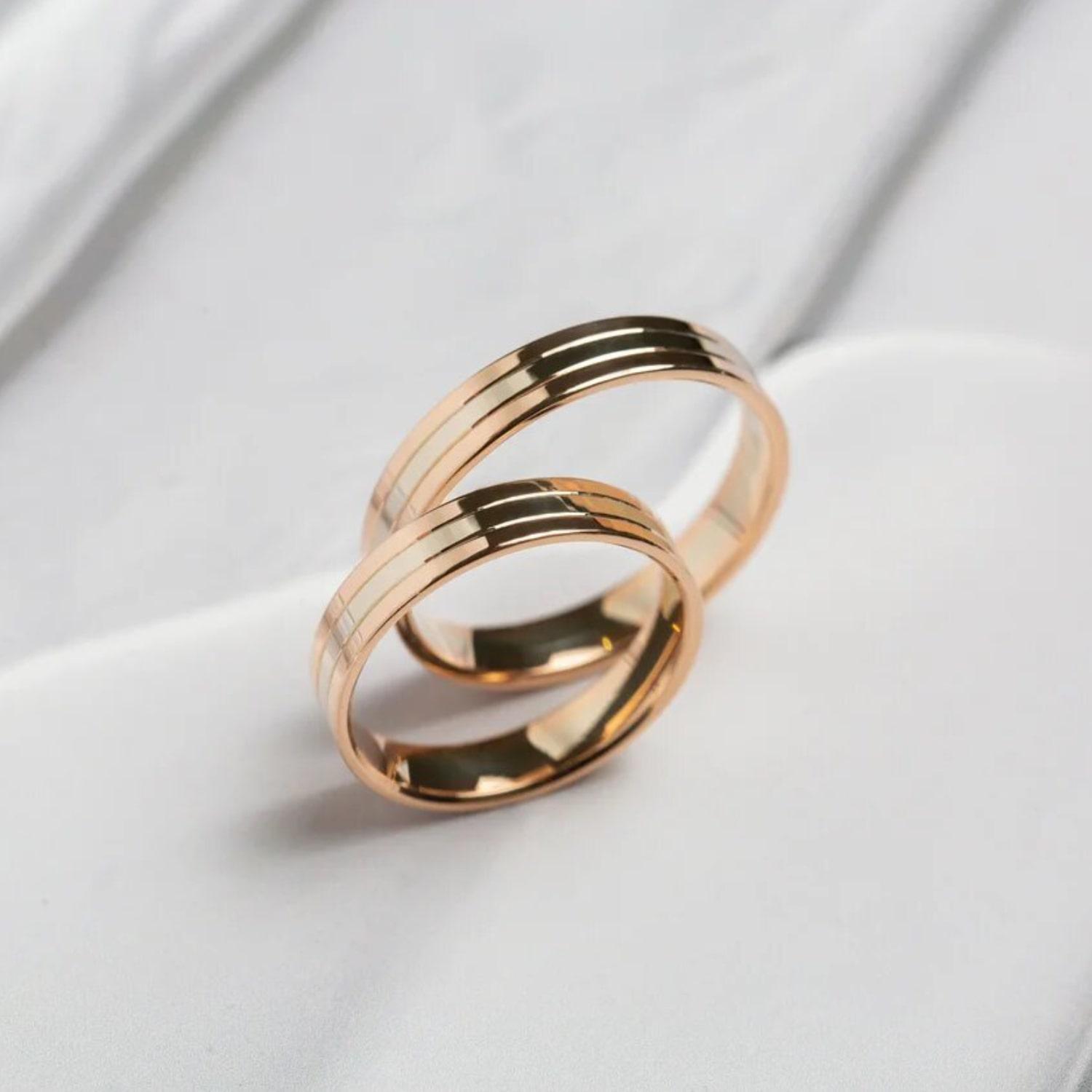 Обручальное кольцо из золота (синтеринг) 450-000-993