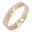 Обручальное кольцо с бриллиантом 482-030-305