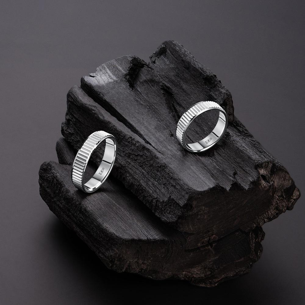 Обручальное кольцо из белого золота 510-000-1014