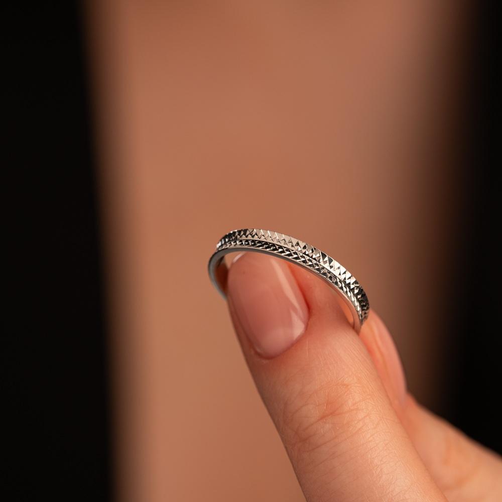 Обручальное кольцо из белого золота 510-000-1020