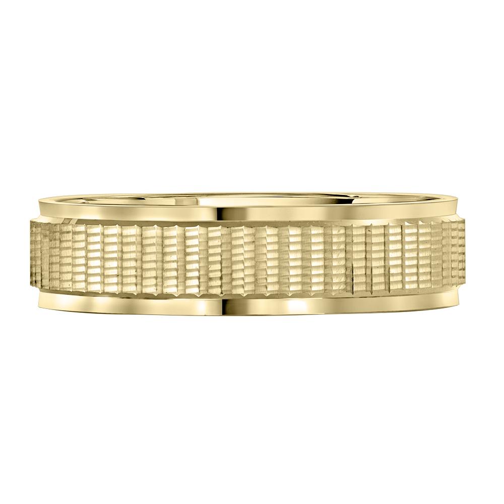 Обручальное кольцо из желтого золота 520-000-1014