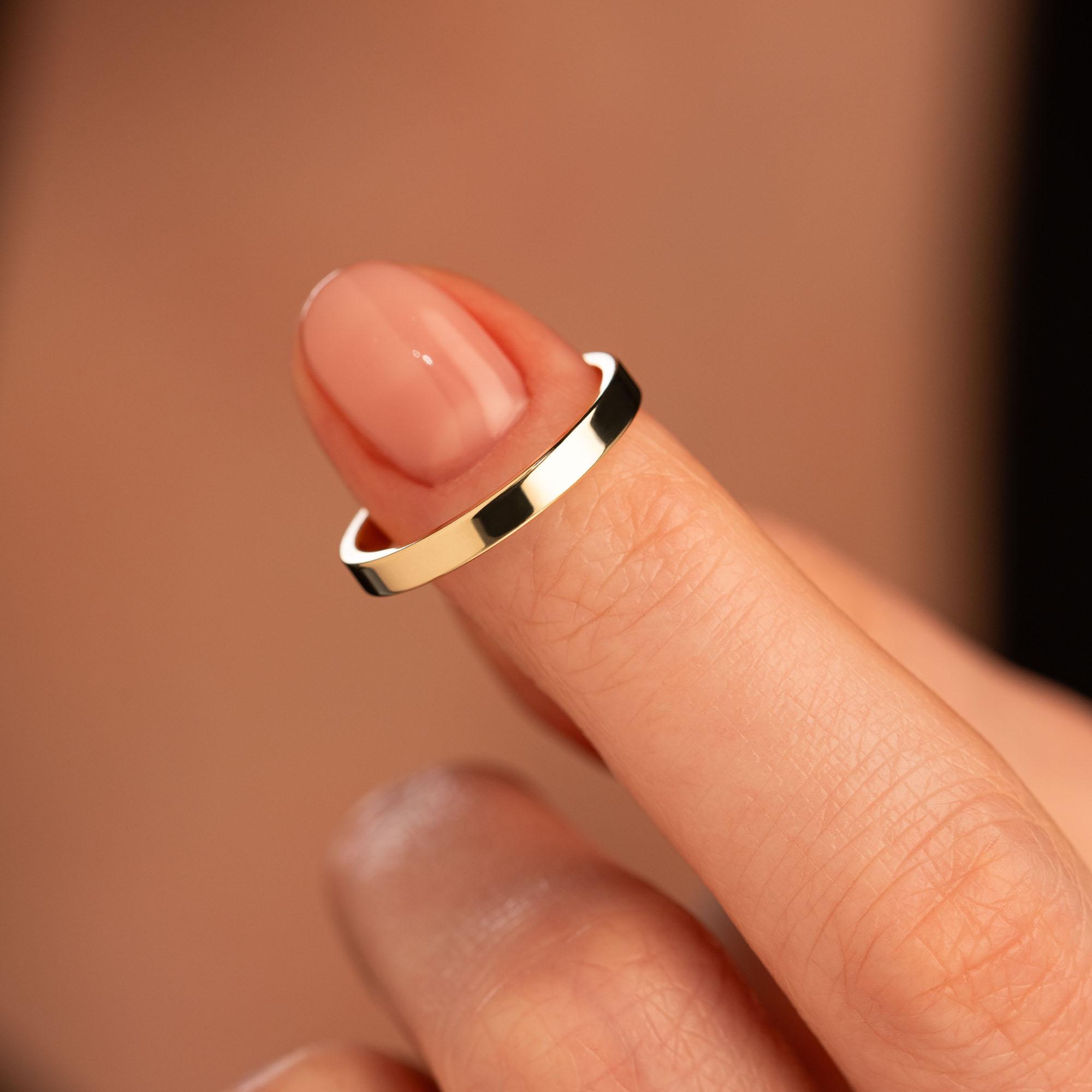 Обручальное кольцо из желтого золота 220-000-306