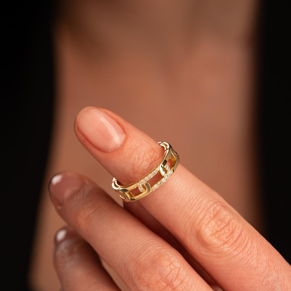 Кольцо из золота с бриллиантами 931838Б