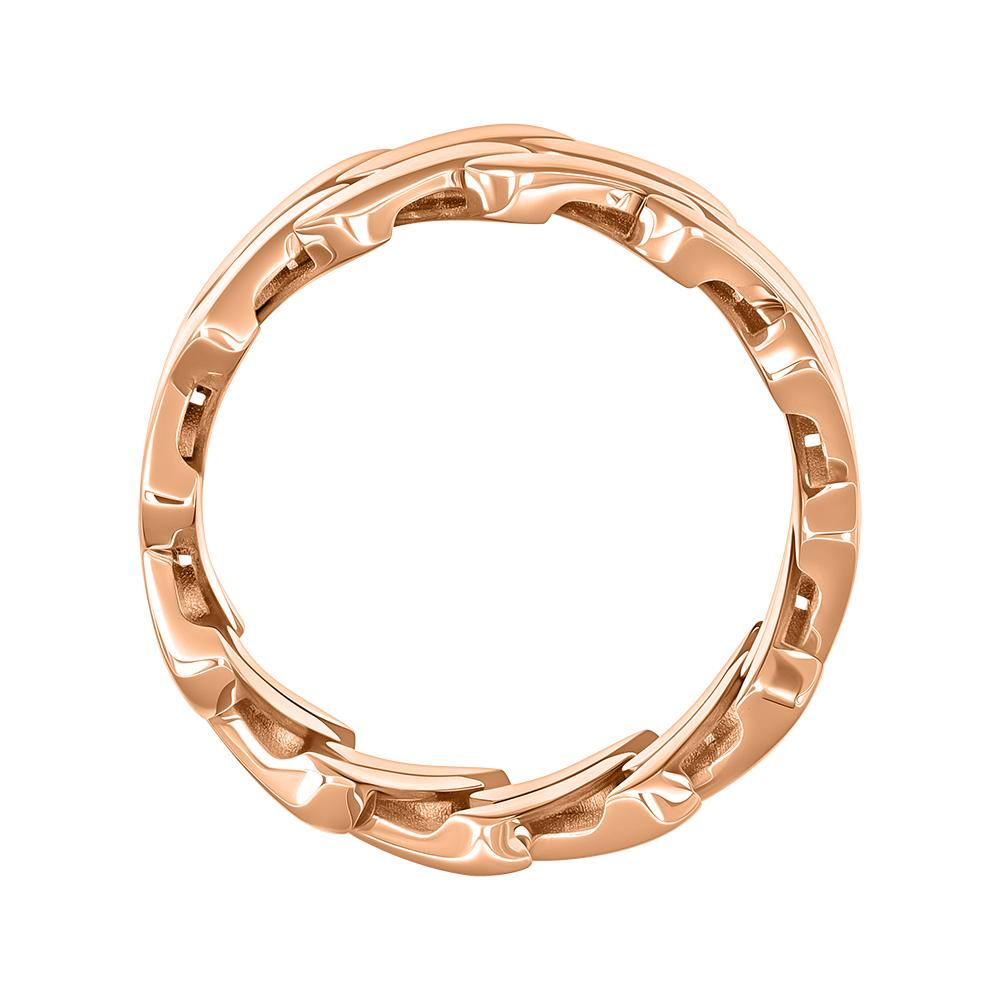 Кольцо из красного золота с бриллиантами 911880ЧБ