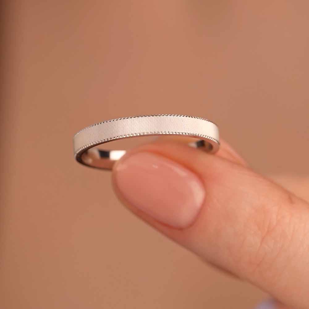 Обручальное кольцо из белого золота 510-000-1024