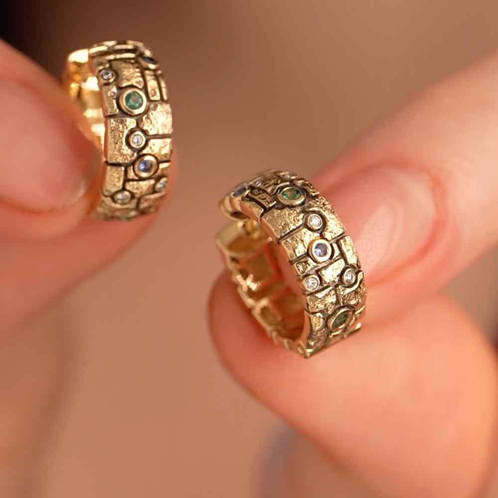 Серьги из желтого золота 9321070К