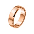 Обручальное кольцо из красного золота 200-000-554