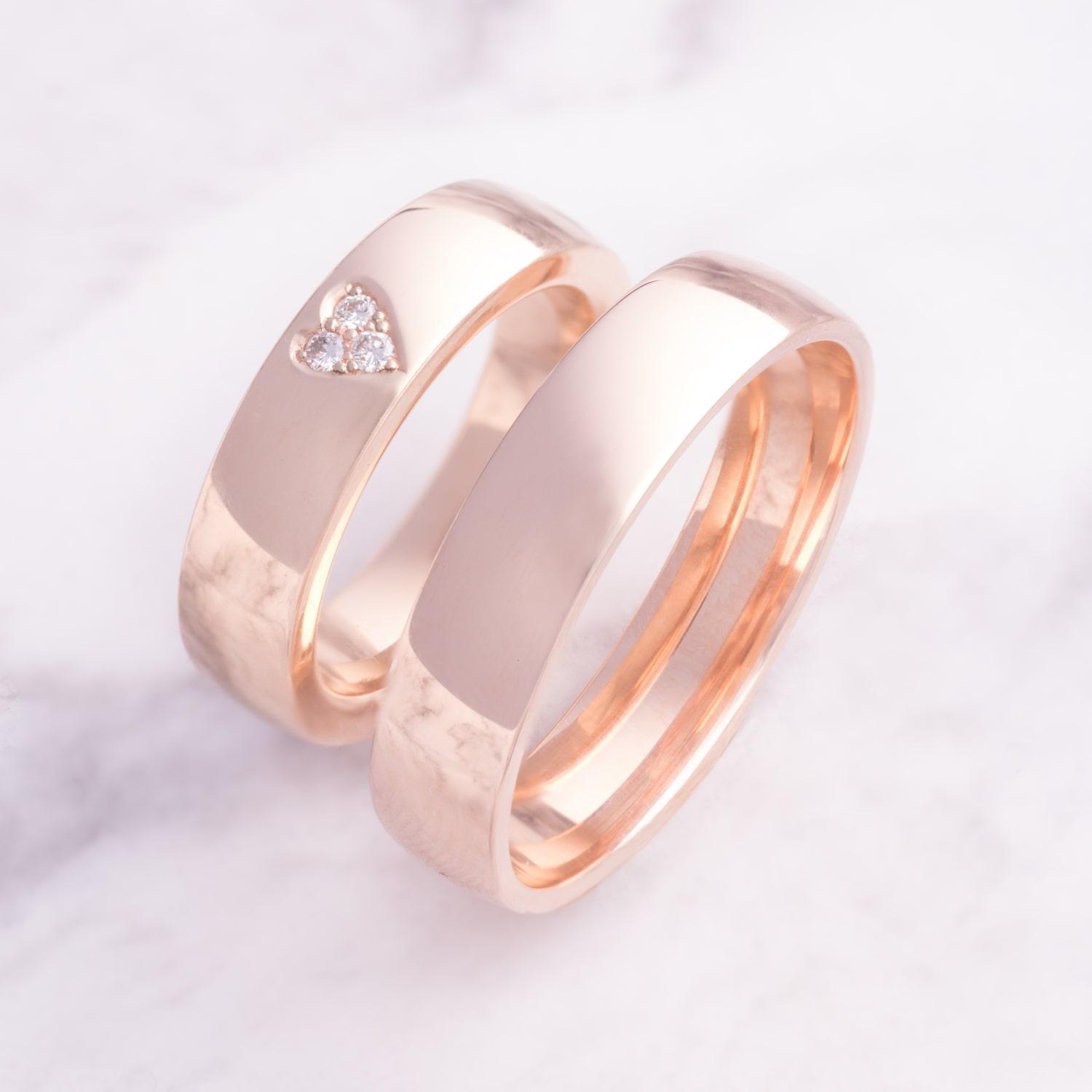 Кольцо классическое из красного золота 200-000-357