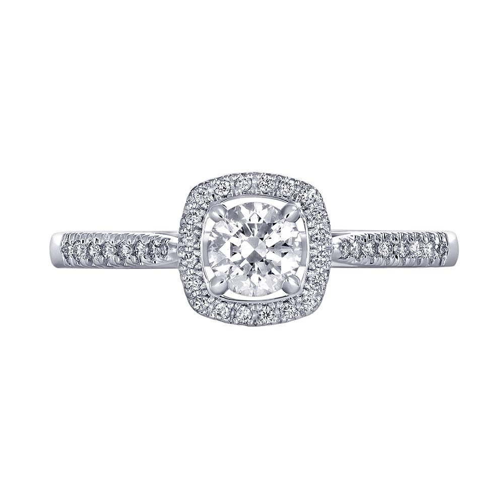 Кольцо из белого золота с бриллиантами 9211084Б