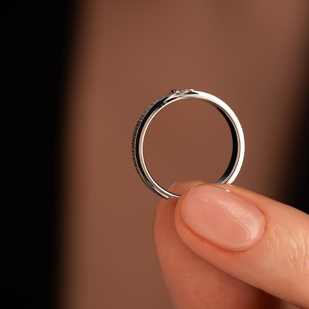 Обручальное кольцо с бриллиантом 921993Б