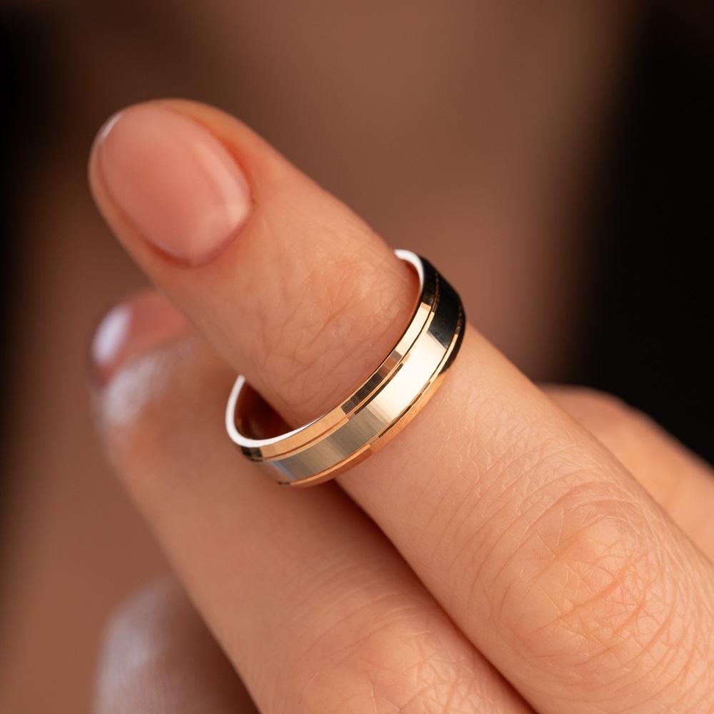 Обручальное кольцо из золота (синтеринг) 450-000-415