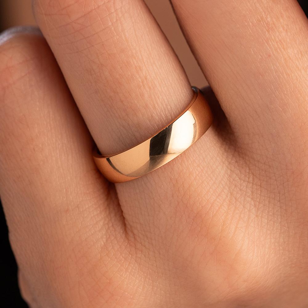 Обручальное кольцо из красного золота 200-000-310