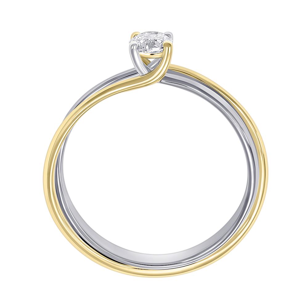 Кольцо из золота с бриллиантом 9211097Б