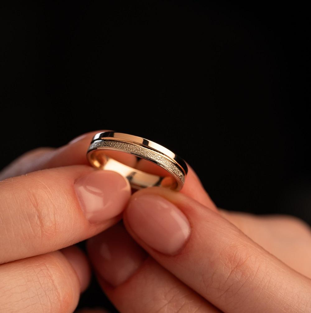 Обручальное кольцо из золота (синтеринг) 430-000-722