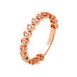 Помолвочное кольцо с бриллиантами и сердечками 911332Б