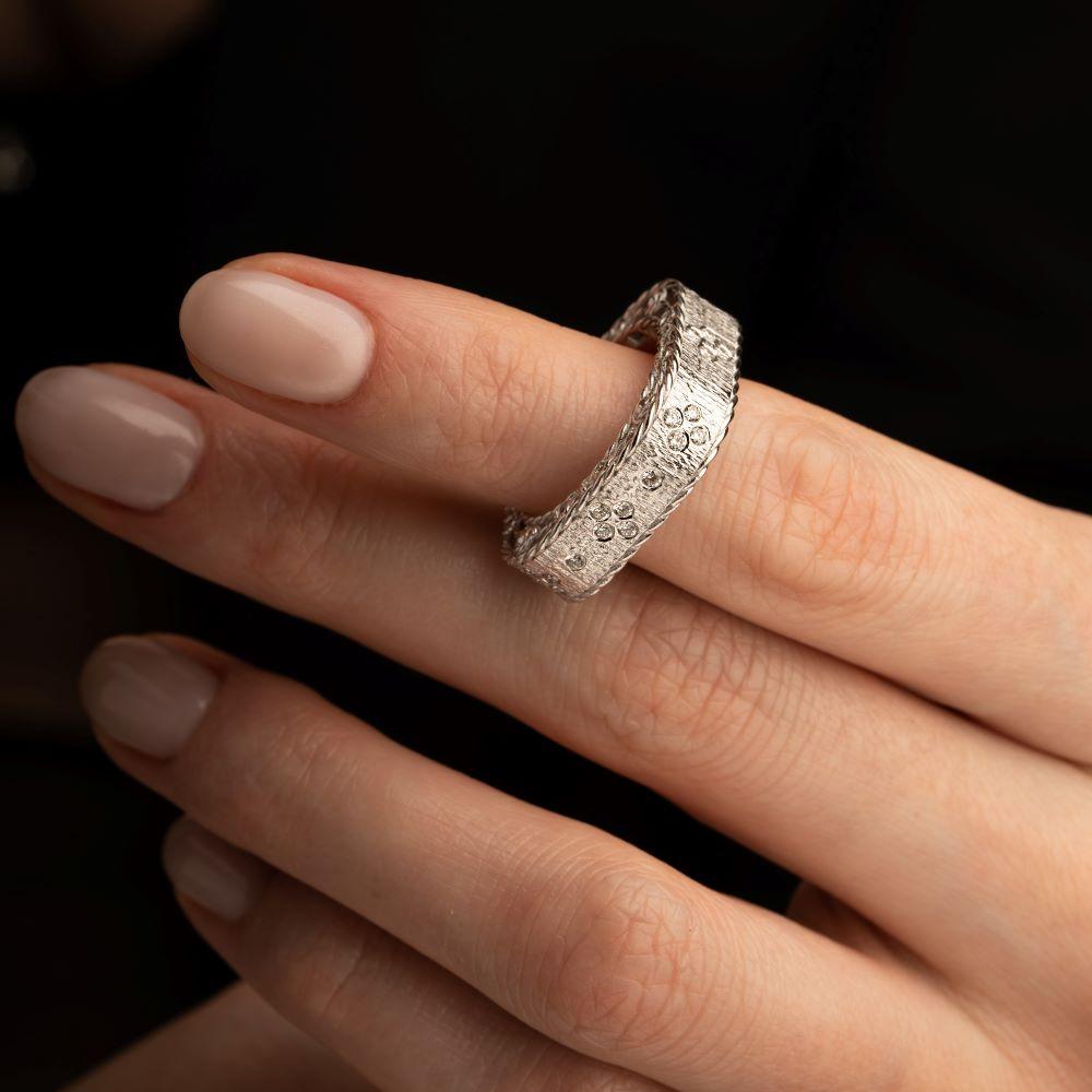 Кольцо из белого золота 585 пробы с бриллиантами 921696-2Б