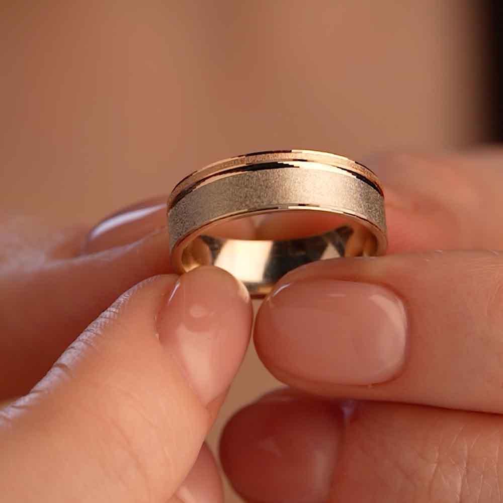 Обручальное кольцо из золота (синтеринг) 430-000-424