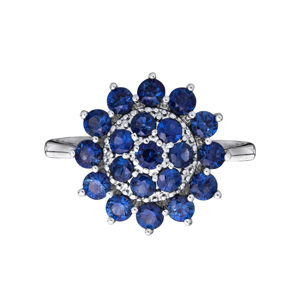 Кольцо из золота с сапфирами 921396С