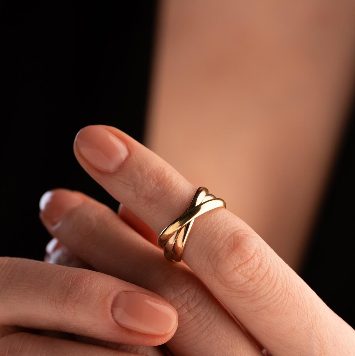 Обручальное кольцо из золота (синтеринг) 490-000-939