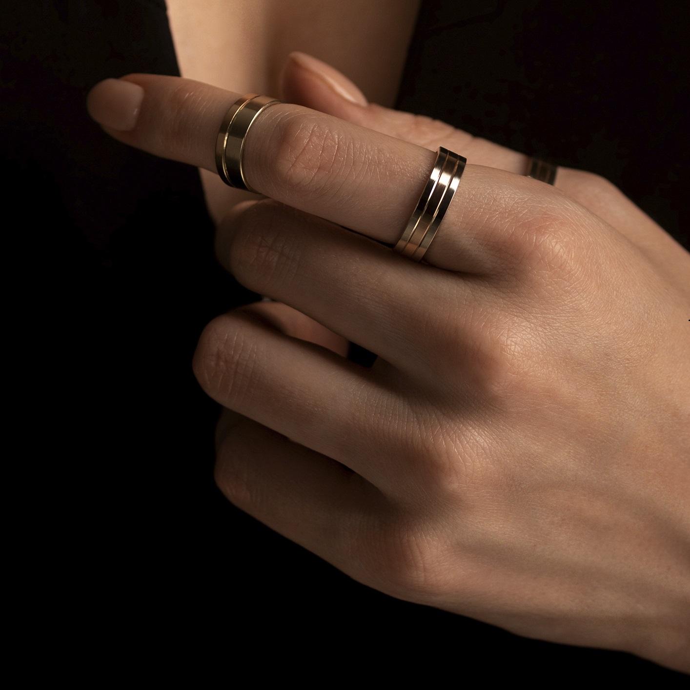 Обручальное кольцо из золота (синтеринг) 480-000-993