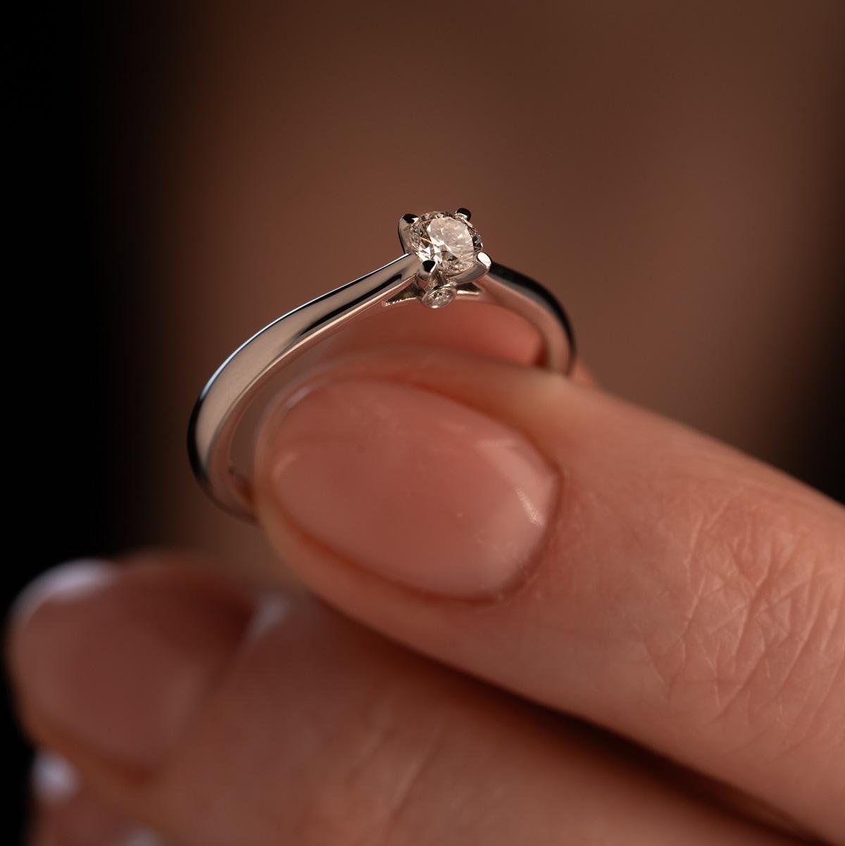 Кольцо из золота с бриллиантами 921559Б