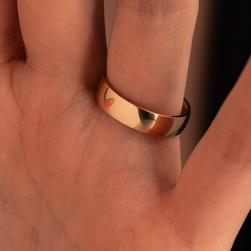 Обручальное кольцо из красного золота 200-000-310