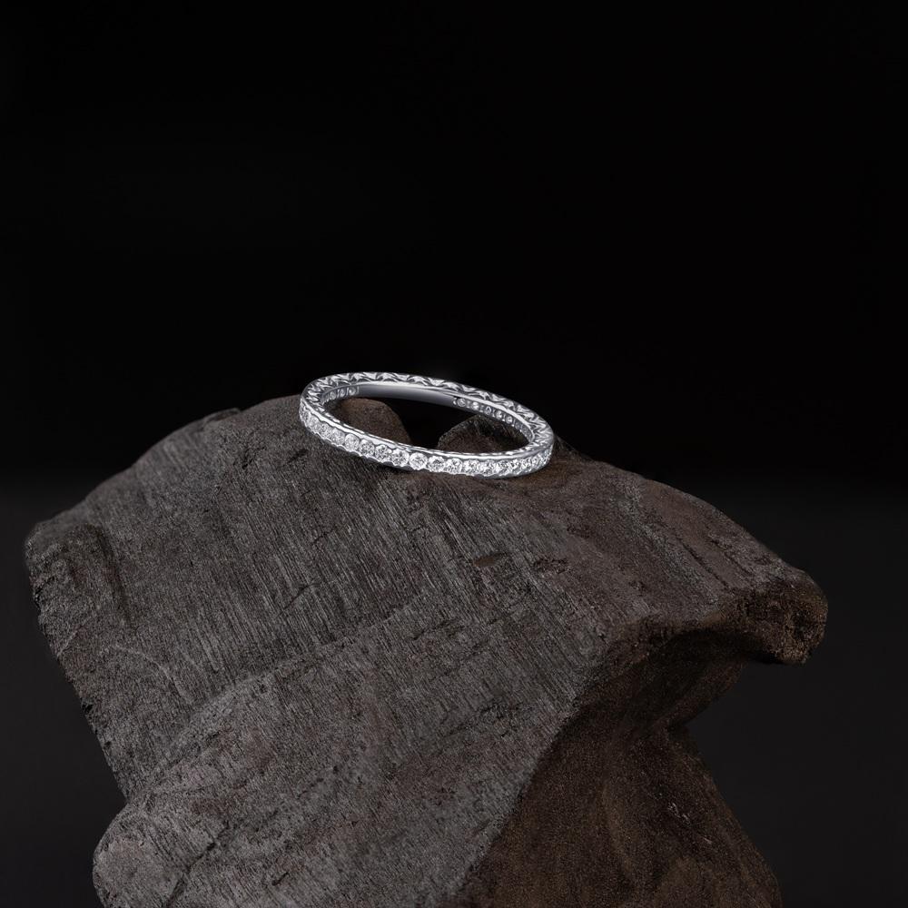 Обручальное кольцо с бриллиантами 9211002Б