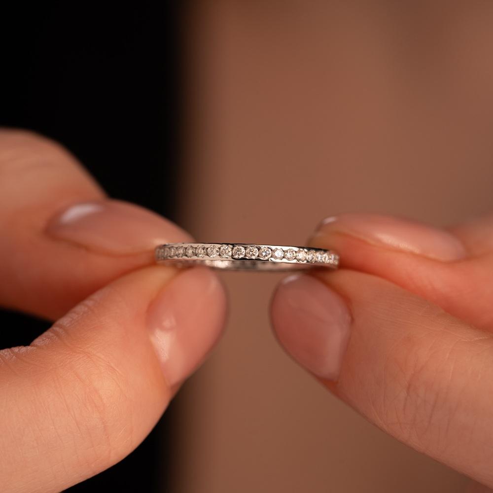 Обручальное кольцо с бриллиантами 9211002Б