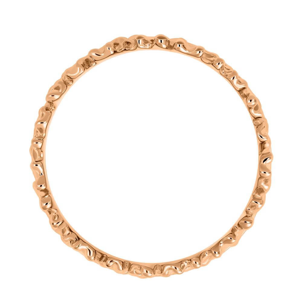 Дизайнерское обручальное кольцо из красного и белого золота 911994