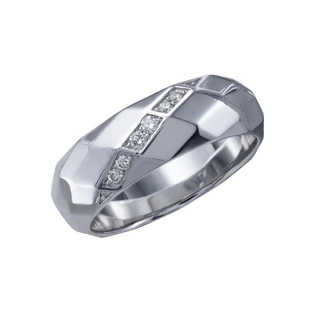 Обручальное кольцо с бриллиантами 921669Б