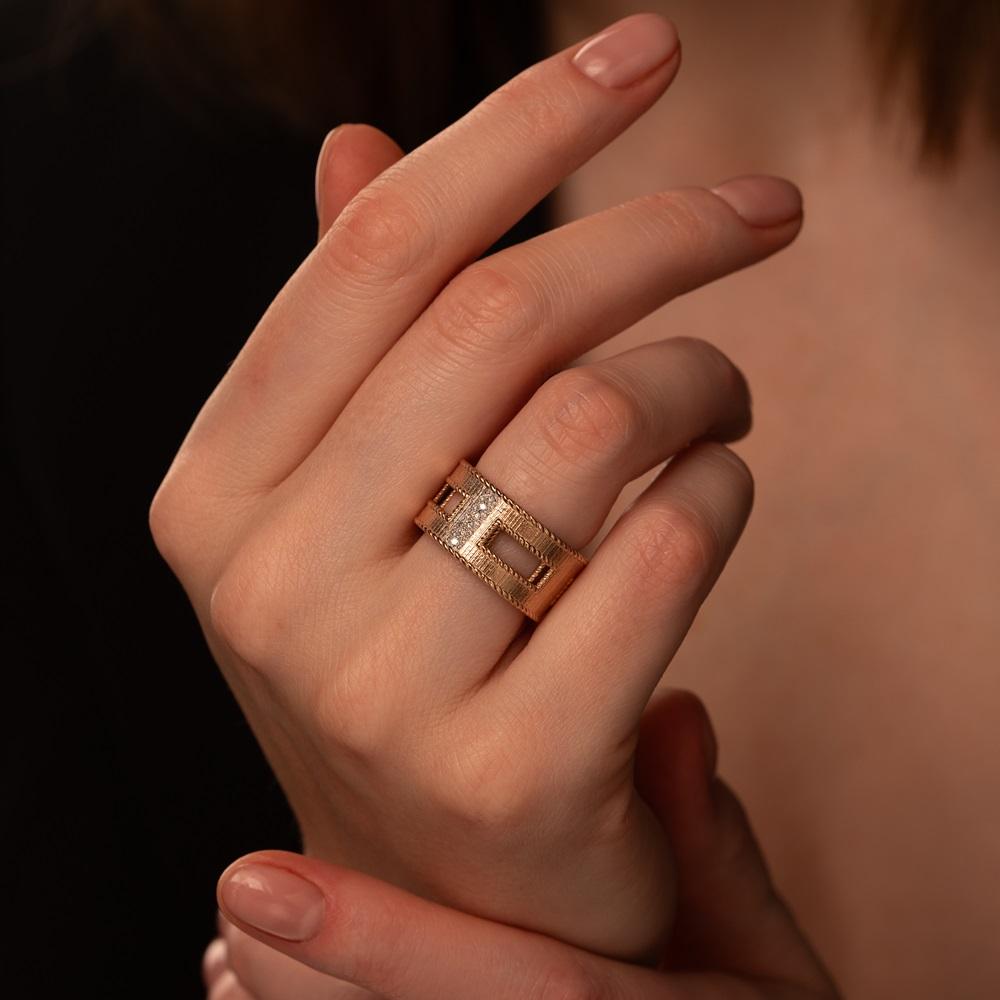 Кольцо из красного золота 911903Б