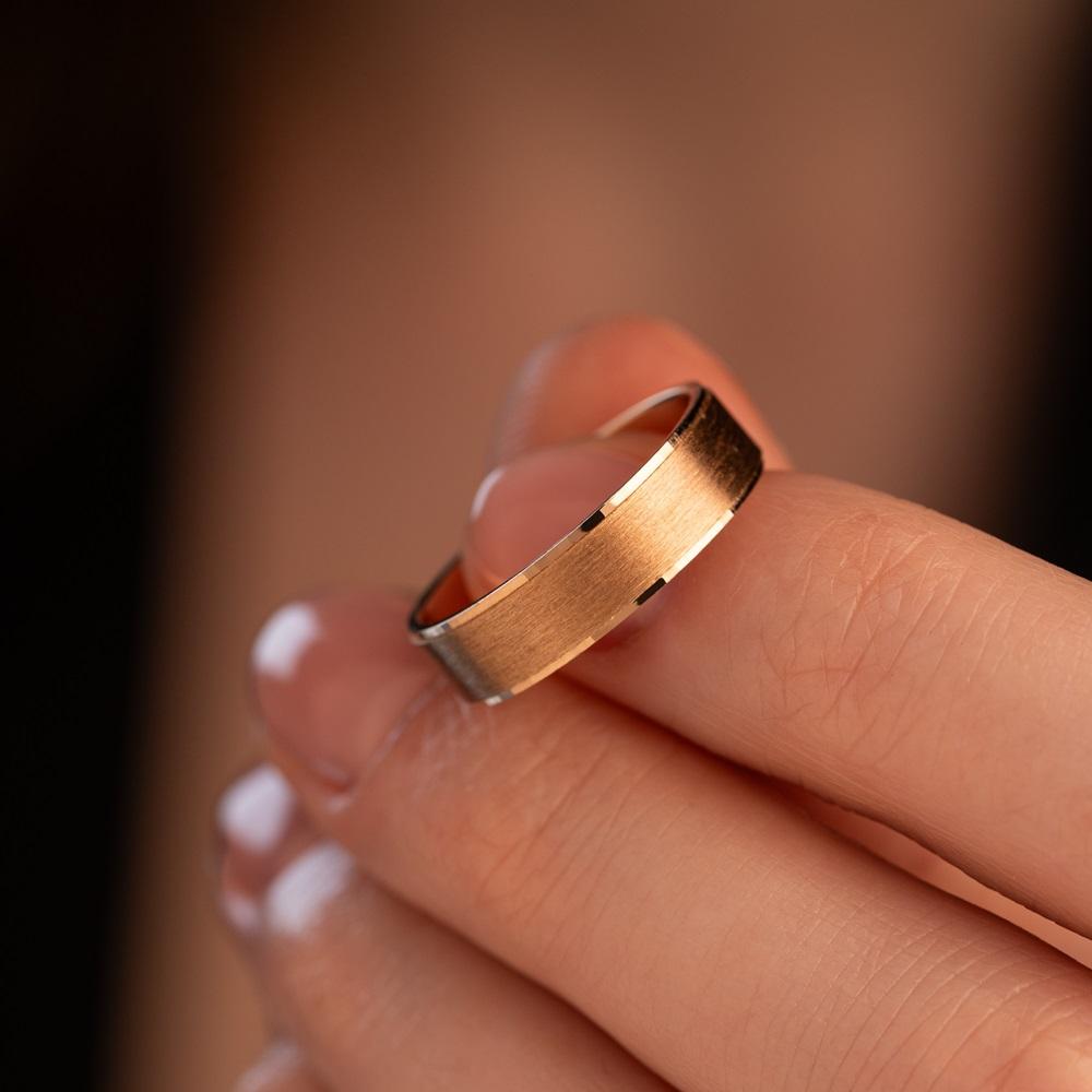 Обручальное кольцо из красного золота 200-000-737