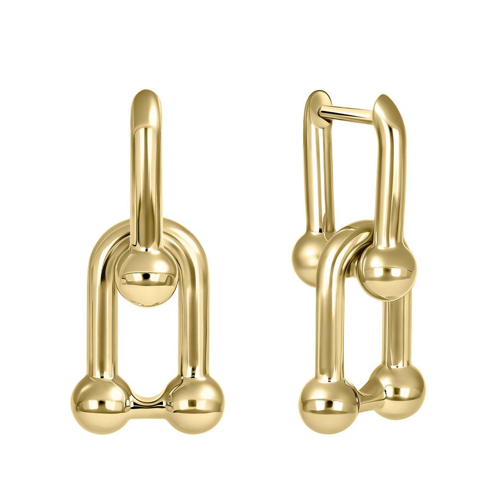 Серьги из желтого золота 932746