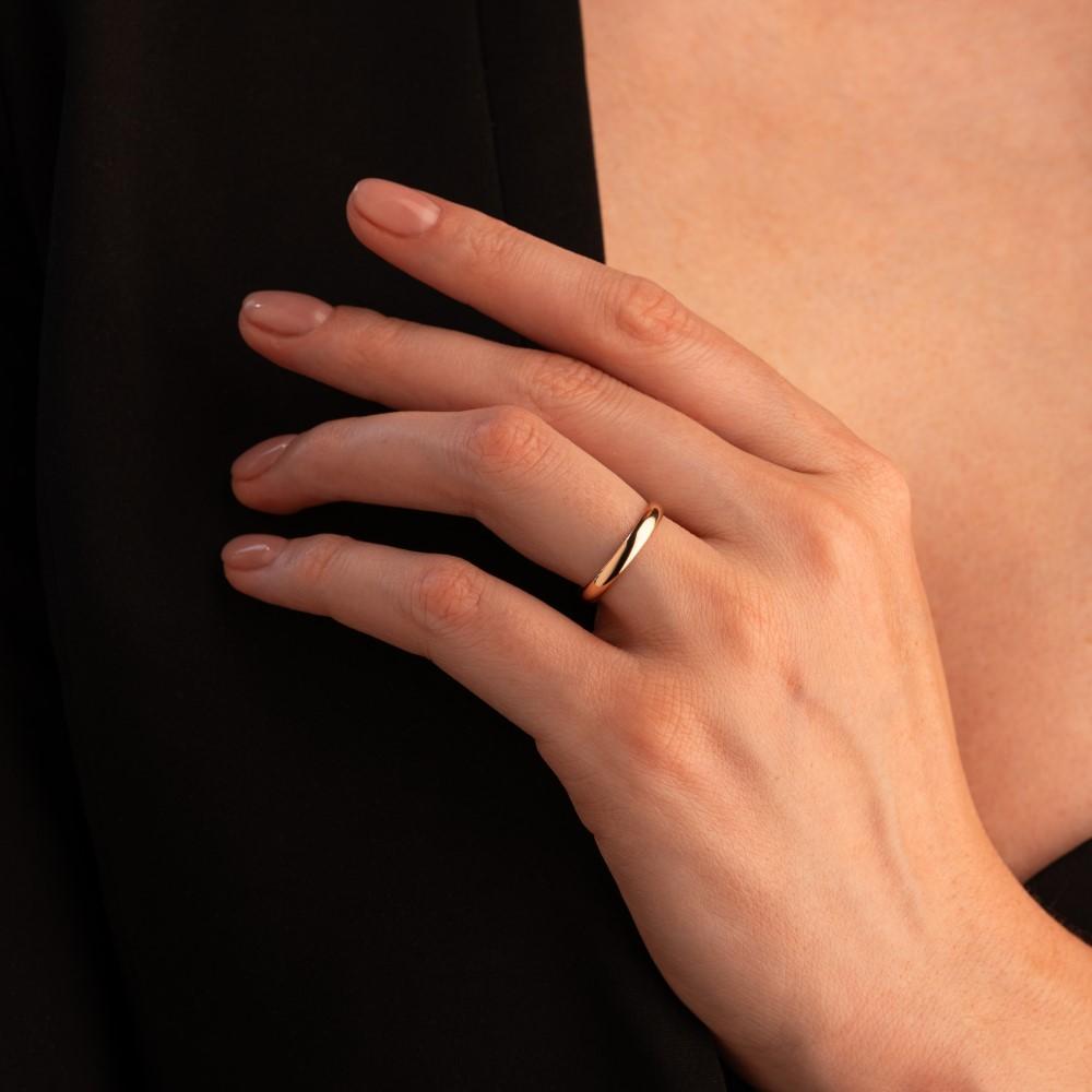 Обручальное кольцо из красного золота 100-000-530