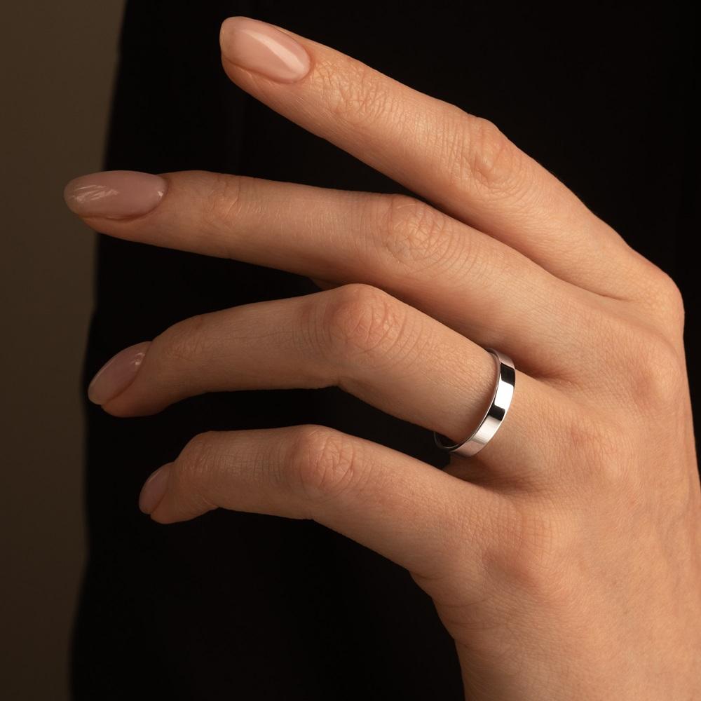 Обручальное кольцо из серебра 010-000-308