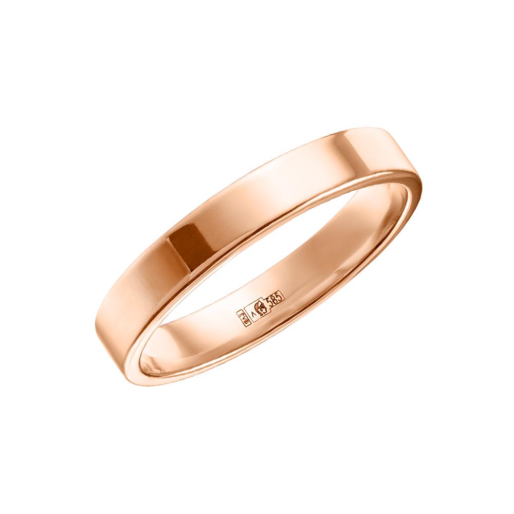 Обручальное кольцо из красного золота 200-000-308