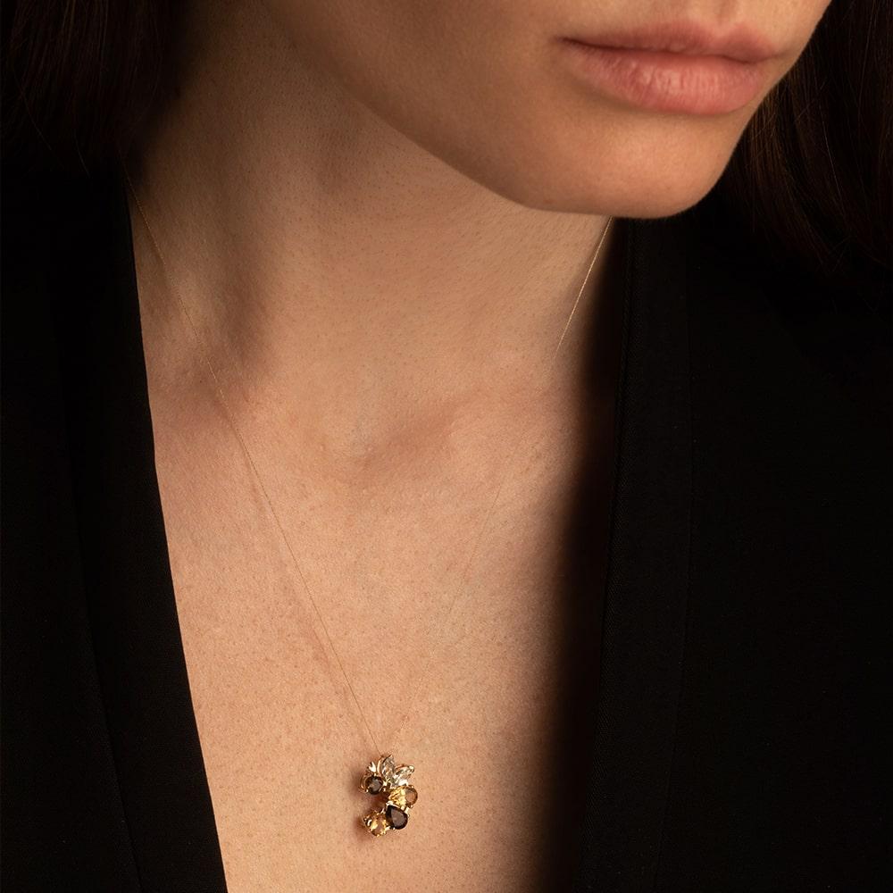 Подвеска из желтого золота 585 пробы 934789