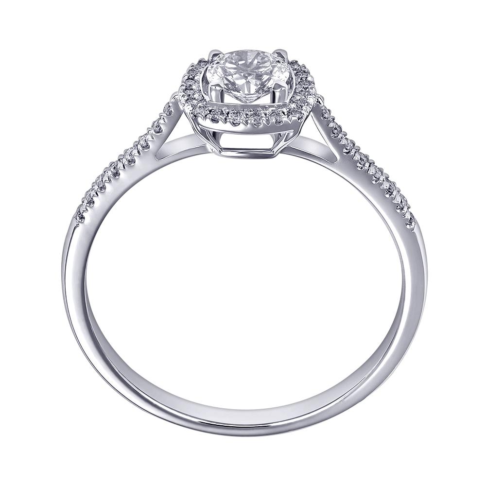 Кольцо из белого золота с бриллиантами 9211084Б