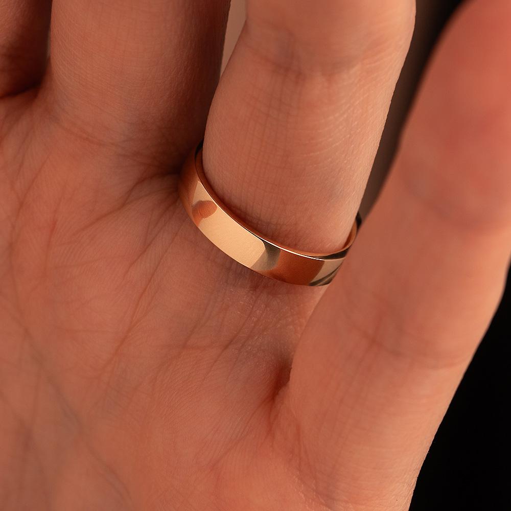 Обручальное кольцо из красного золота 200-000-311