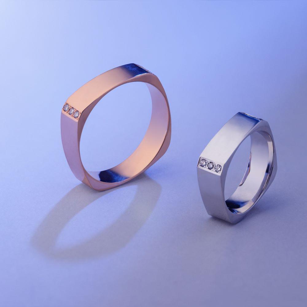 Обручальное кольцо с бриллиантом 712-120-217