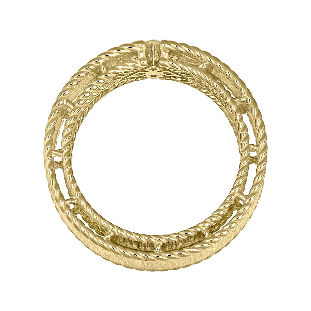 Кольцо из желтого золота с бриллиантами 931814Б