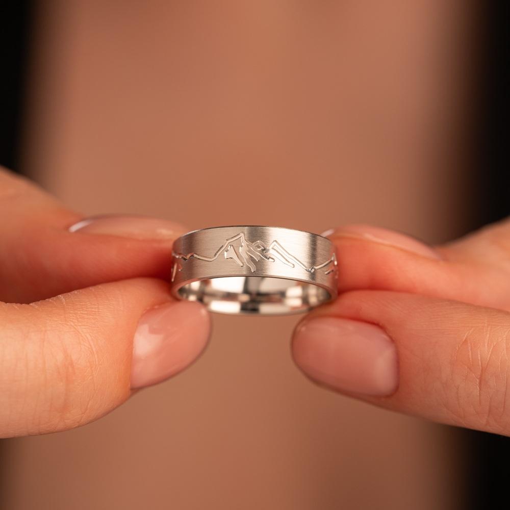 Обручальное кольцо из белого золота 510-000-197