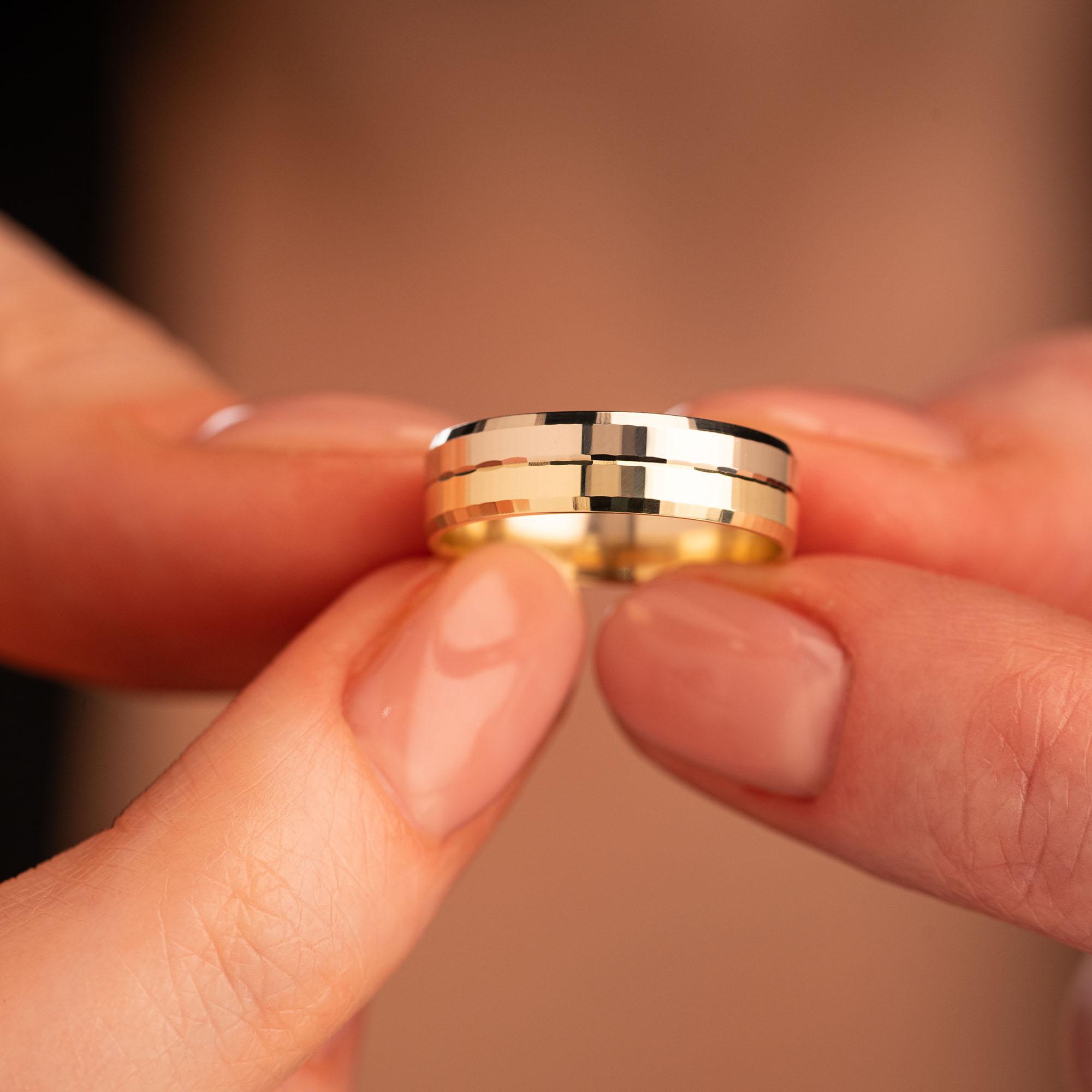 Обручальное кольцо из золота (синтеринг) 440-000-914