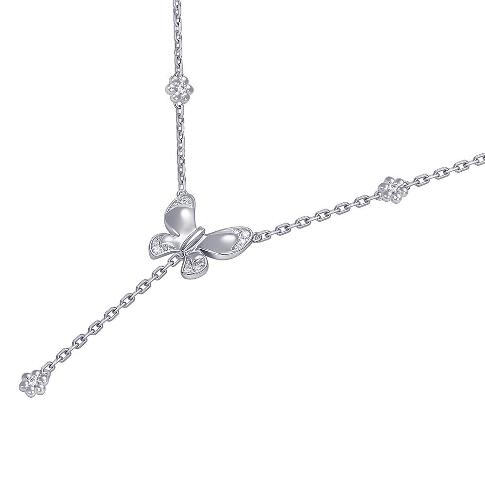 Колье из белого золота с бриллиантами 9271104Б