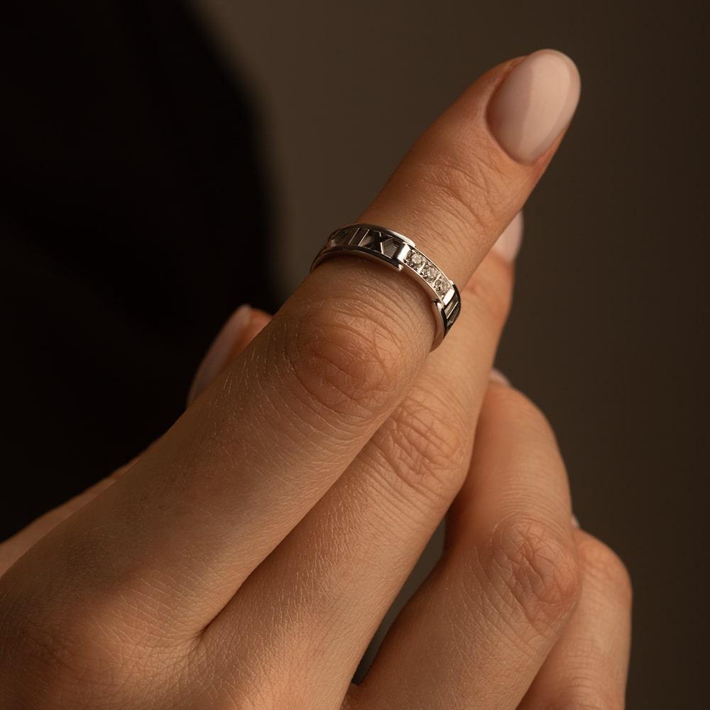 Кольцо из золота с бриллиантами 921490Б