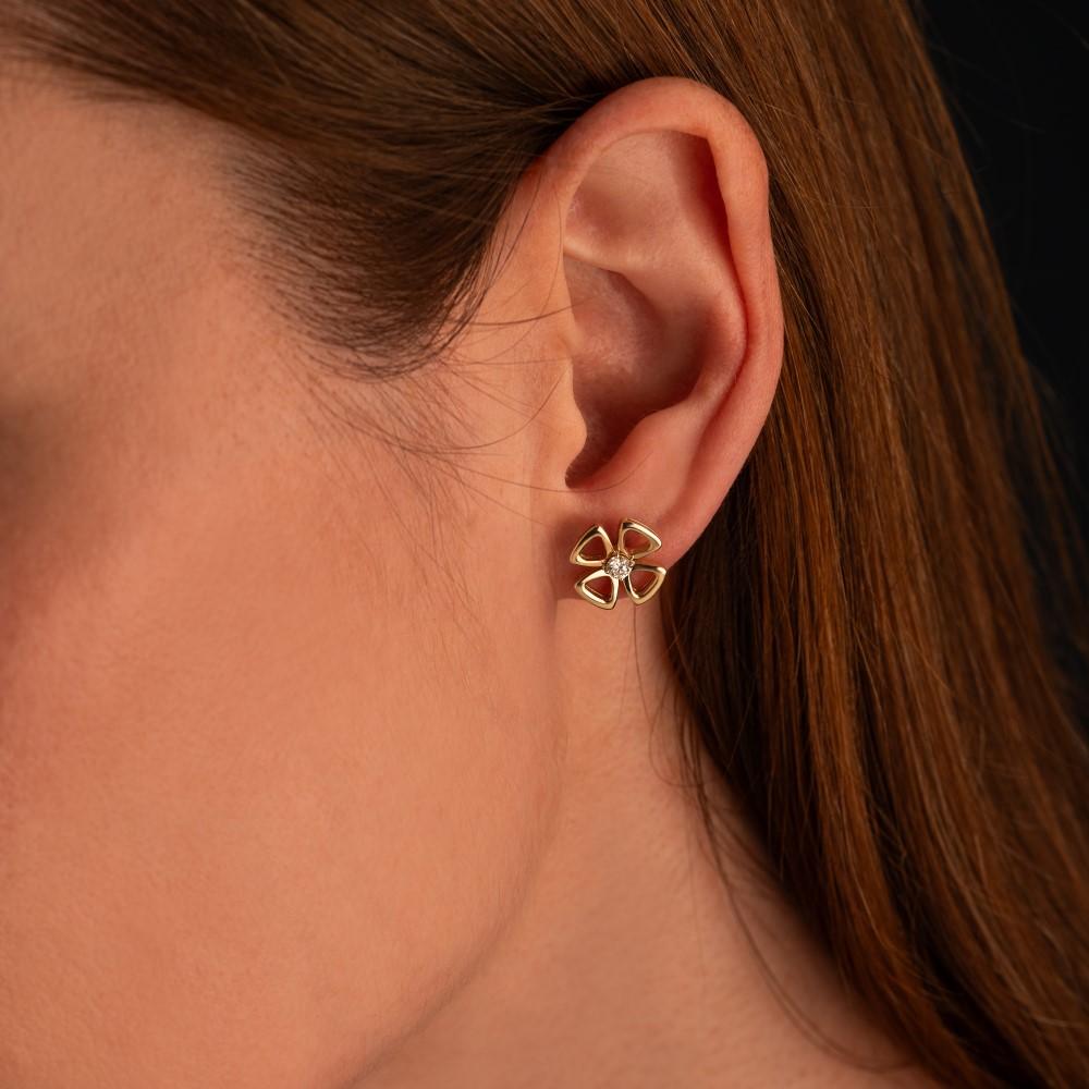 Серьги из желтого золота 932562-3Б